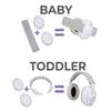 Gehoorbescherming Dooky 2-in-1 Baby-Junior