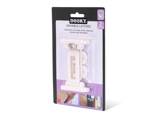 Kastsluitingen Dooky Onzichtbare Wit 2-pack