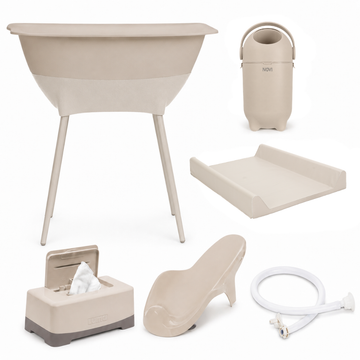 Bad & Verzorgingsset Luma Deluxe Almond 7-delig