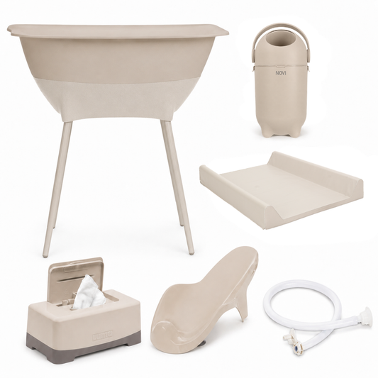 Bad & Verzorgingsset Luma Deluxe Almond 7-delig