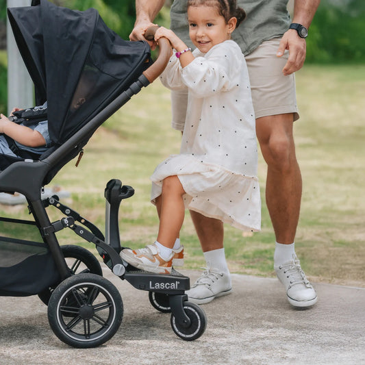 Meerijdplankje Lascal Maxi+ Black met zitje