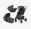 Kinderwagen Joie Chrome2 Trio 3-in-1 Raven incl. i-Snug2 Autostoel, Adapterset & Regenhoes