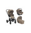 Kinderwagen Joie Chrome2 Trio 3-in-1 Cashew incl. i-Snug2 Autostoel, Adapterset & Regenhoes