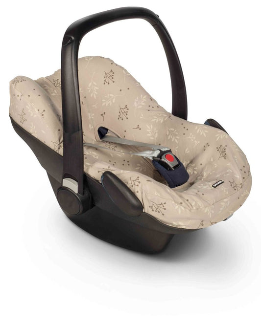 Stoelbeschermer Dooky Seat Cover 0+ Romantic Leaves Beige