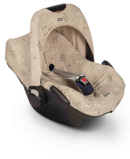 Stoelbeschermer Dooky Seat Cover 0+ Romantic Leaves Beige