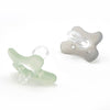 Fopspeen Difrax Siliconen Natural 6-12 mnd. Raspberry/Caramel 2st