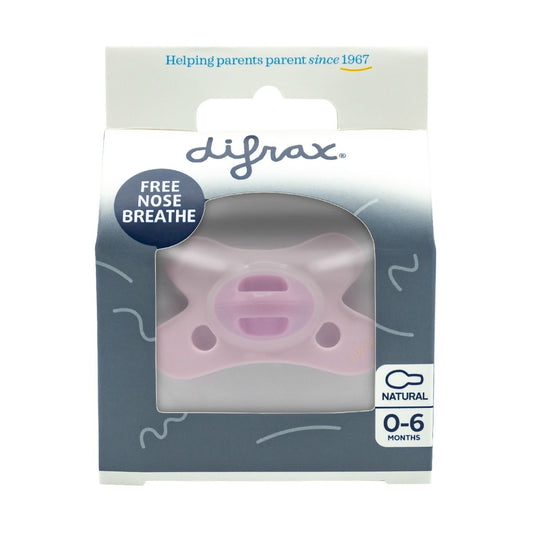 Fopspeen Difrax Natural Edelsteen 0-6 mnd Rose Quartz