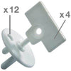 Stopcontactbeschermer + Sleutel Safety 1st Wit 12st