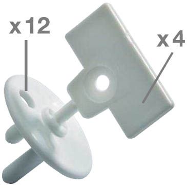 Stopcontactbeschermer + Sleutel Safety 1st Wit 12st