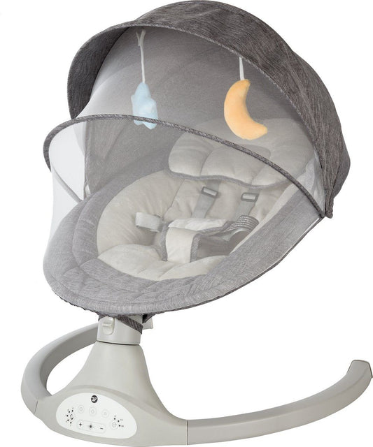 Babyswing Bebies First Relax met Kap & Speelboog Grijs