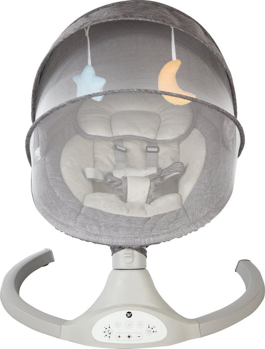 Babyswing Bebies First Relax met Kap & Speelboog Grijs