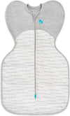 Inbakerslaapzak Love To Dream Fase 1 Swaddle Up White/Grey 2.5 TOG
