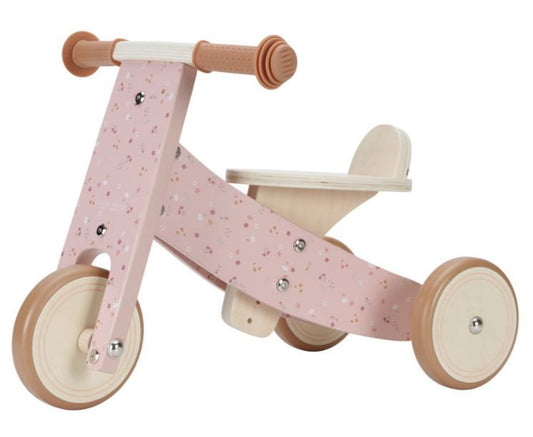 Loopfiets Little Dutch Pink Flowers