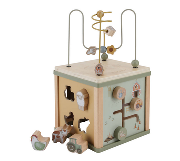 Houten Activiteitenkubus Little Dutch Little Farm