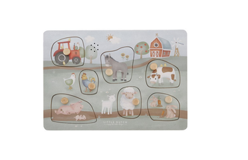 Geluidenpuzzel Little Dutch Little Farm Hout Boerderij