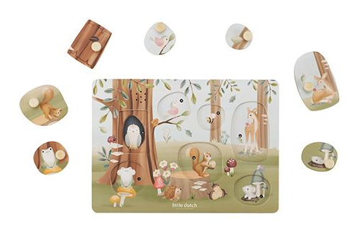Geluidenpuzzel Little Dutch Forest Friends