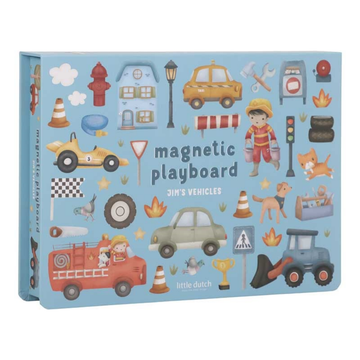 Magnetisch Speelbord Little Dutch Jim Voertuigen
