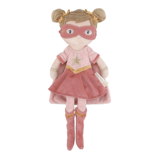 Knuffelpop Little Dutch Superhero Rosa 35cm