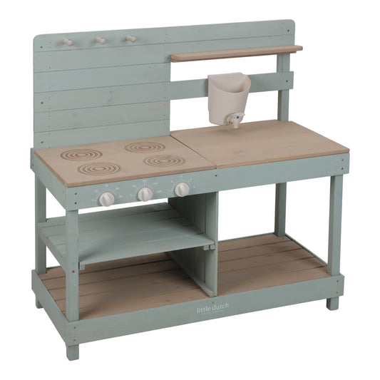 Houten Buitenkeuken Little Dutch FSC Groen