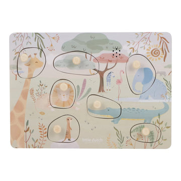 Geluidenpuzzel Little Dutch Safari Friends Groen