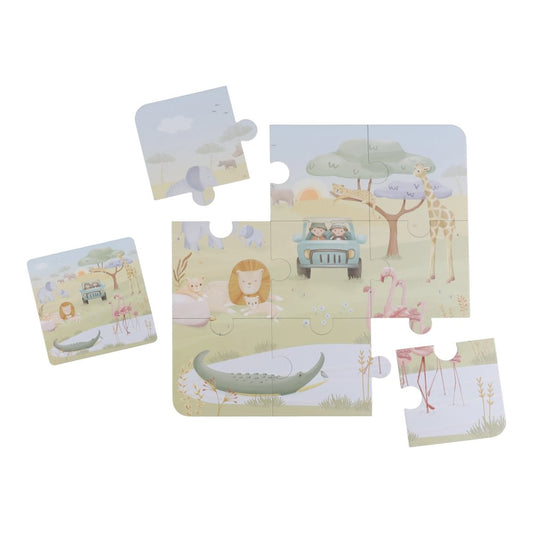 Zes Puzzels Little Dutch Safari Friends