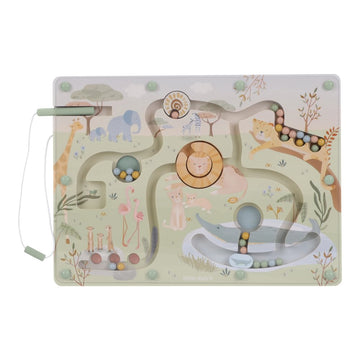Magnetische Doolhof Little Dutch Safari Friends Groen