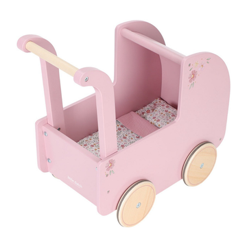 Houten Poppenwagen Little Dutch Roze