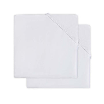 Hoeslaken Molton Wieg Jollein 40/50x80/90 Wit 2-pack
