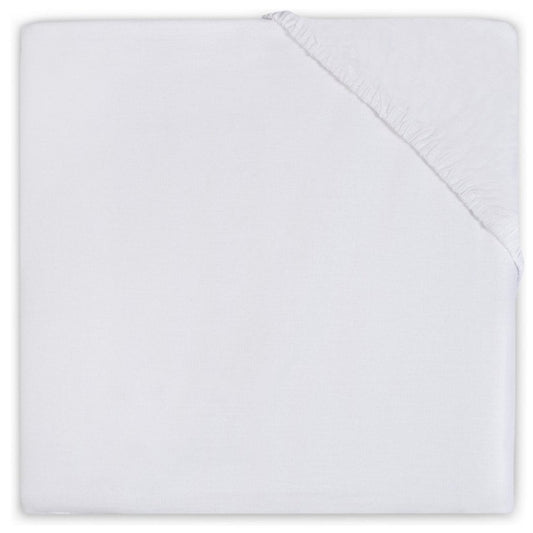 Hoeslaken Ledikant Jollein 60x120 Jersey Wit