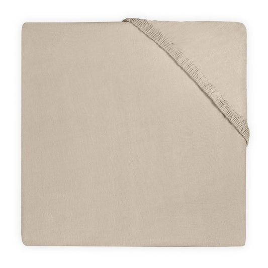Hoeslaken Boxmatras Jollein 75x95 Jersey Nougat