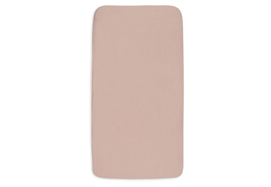 Hoeslaken Ledikant Jollein 60x120 Jersey Wild Rose/Ivory 2st