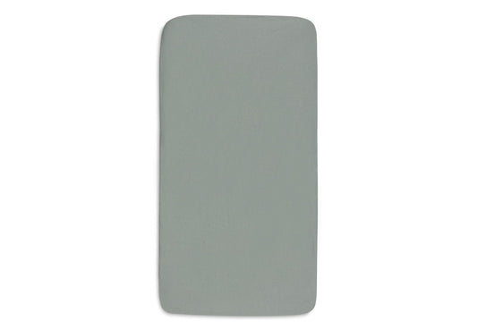 Hoeslaken Ledikant Jollein 60x120 Jersey Sea Green/Ivory 2st