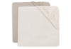 Hoeslaken Ledikant Jollein 60x120 Jersey Oatmeal/Sand 2st