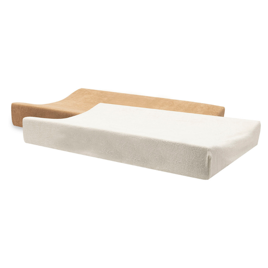 Aankleedkussenhoes 2-pack Jollein Badstof Hazel/Oatmeal