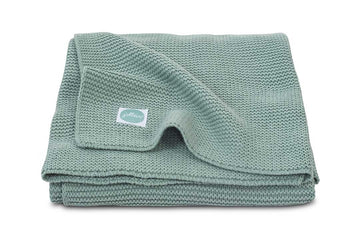 Deken Jollein Ledikant 100x150 Basic Knit Forest Green