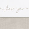 Laken Wieg Jollein 75x100 Love You Nougat