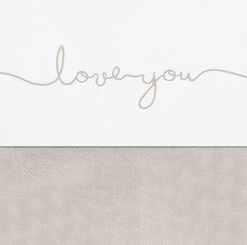 Laken Wieg Jollein 75x100 Love You Nougat