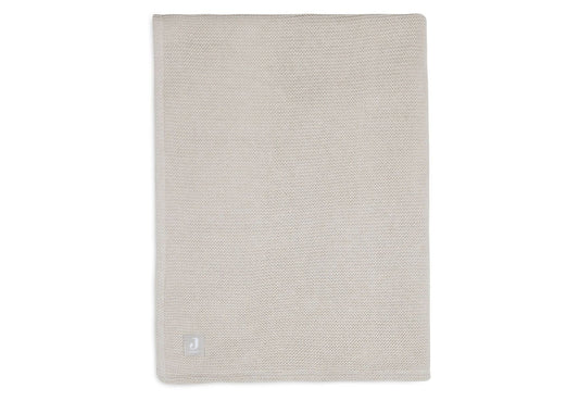 Deken Wieg Jollein Basic Knit Nougat Fleece 75x100cm