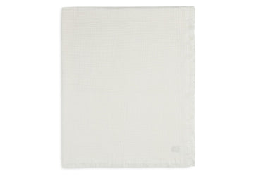 Deken Ledikant Jollein 120x120 Muslin Fringe Ivory