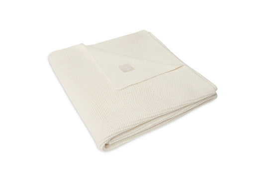 Deken Wieg Jollein 75x100 Basic Knit Ivory