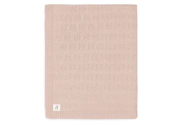 Deken Ledikant Jollein 100x150 Grain Knit Wild Rose