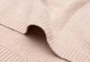 Deken Ledikant Jollein 100x150 Grain Knit Wild Rose