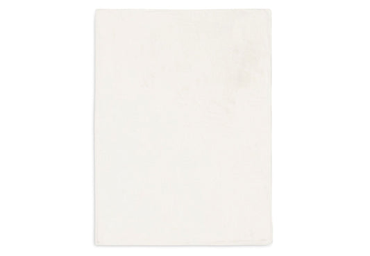 Deken Wieg Jollein 75x100 Basic Knit Ivory/Coral Fleece