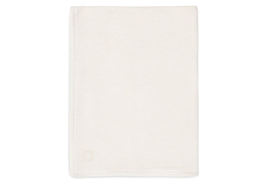 Deken Ledikant Jollein Basic Knit 100x150 Ivory/Coral Fleece
