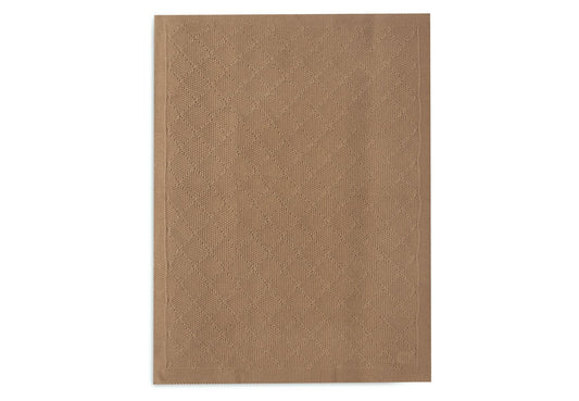 Deken Wieg Jollein 75x100 Check Knit Biscuit
