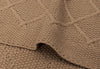 Deken Wieg Jollein 75x100 Check Knit Biscuit