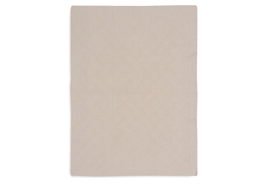 Deken Ledikant Jollein 100x150 Check Knit Oatmeal