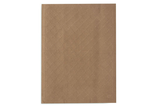 Deken Ledikant Jollein 100x150 Check Knit Biscuit