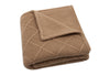 Deken Wieg Jollein 75x100 Check Knit Teddy Fleece Biscuit