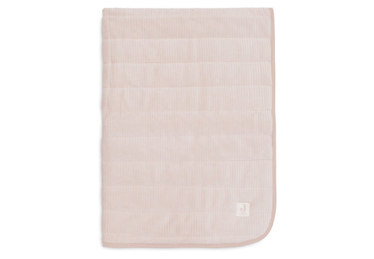 Deken Wieg Jollein 75x100 Velvet Rib Wild Rose